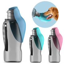 800ml Portable Dog Water Bottle - Convenient Outdoor Travel Drinking Bowl for Do - £20.77 GBP
