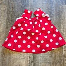 Red Polka Dot Baby Dress Jumper Vintage Handmade Sleeveless Costume 4th ... - £11.94 GBP