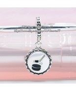 925 Sterling Silver Goal Dangle Charm with Mixed Enamel Pendant Dangle C... - £14.00 GBP