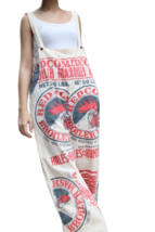 Flour Sack Chicken Rooster Hippie Overalls Coveralls  Cottage Core Boho ... - $103.95