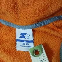 Starter RM34403 Men's Orange & Black 1/4 Zip Long Sleeve Pullover Sweatshirt M image 3