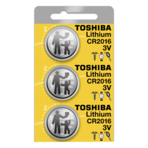 Toshiba CR2016 3V Lithium Coin Cell Battery (3 Batteries) - $3.36