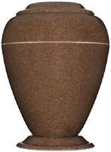 Large/Adult 235 Cubic Inch Georgian Vase Walnut Cultured Granite Cremation Urn - £217.03 GBP