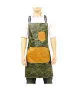 Leather Waterproof Apron Camouflage Household Work Clothes for mens apron - $24.87