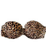 Victoria&#39;s Secret Leopard Malta Underwire Strapless Bandeau Swim Bikini ... - $26.31 CAD