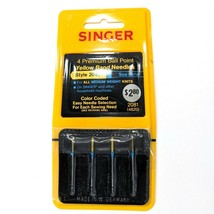 Singer Machine Needles 4 Premium Ball Point Yellow Band Style 2045 Knit Sz 90/14 - $12.19