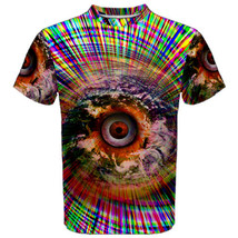 All seing eyes psychedelic halucinogen camouflage full print sport t shirt  - £17.73 GBP