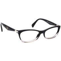 Prada Eyeglasses VPR 15P ZYY-1O1 Gloss Black Fade Semi Cat Eye Italy 53[]16 135 - £80.41 GBP