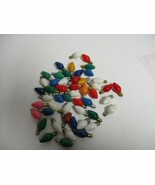 50 Vintage Christmas Lights GE C-7 C7 Bulbs USA Old Tested - €17,19 EUR