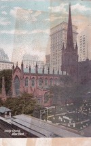 Trinity Church New York City NY 1906 UDB Postcard B03 - $57.06 MXN