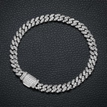 6mm 8mm Fashion Miami Cuban Chain Bracelet For Women Men Hip Hop Jewelry Cubic Z - £104.16 GBP