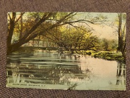 Vtg 1912 Postcard Willow Bridge, New Berlin, NY, Chenango Co - £4.66 GBP