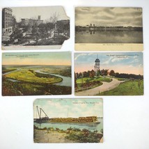 Set of 5 Early 1900s TENNESSEE RPPC &amp; Lithograph Postcards, Memphis Chat... - $24.19