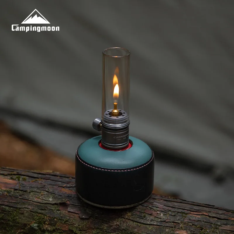 CAMPINGMOON T-1D Camping Gas Lantern with Glass Cover Candle Lamp Light - £13.85 GBP+