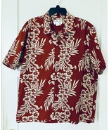 Hawaiian Style Shirt - Floral  Print Pattern - Sz XL - £23.36 GBP