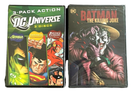 DC Universe 3 Pack Action Animated DVD BatmanThe Killing Joke DVD - £12.25 GBP