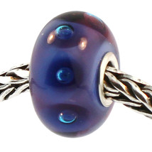 Authentic Trollbeads Glass 61335 Purple Bubbles - £9.33 GBP