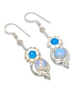 Milky Opal Ethnic Gemstone Handmade Jewelry Earring 2.29&quot;  - $11.99