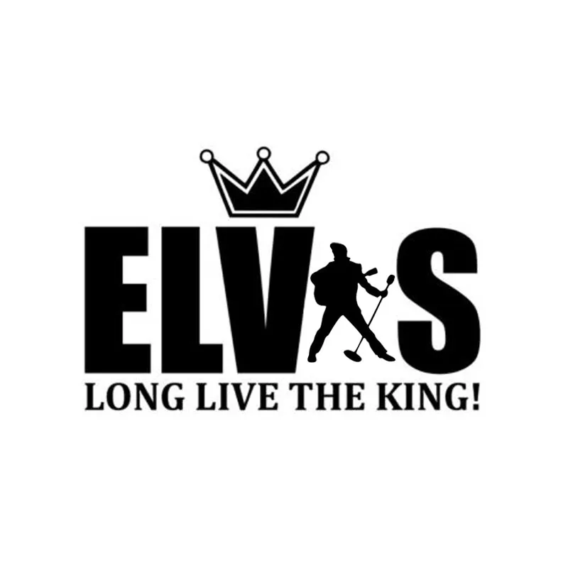 Elvis Presley Long Live The Vinyl Decal Car Sticker Black/Silver 15CM*10CM - £56.23 GBP