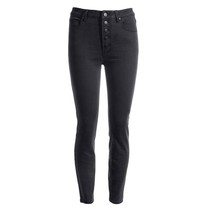 And Now This Women 28 Black Perfect Skinny Exposed Button Fly Jeans NWT ... - $14.69