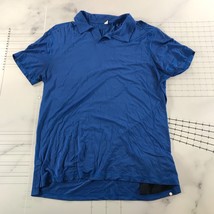 Lululemon Polo Mmens Extra Large Royal Blue Short Sleeve Hip Pocket - $34.64