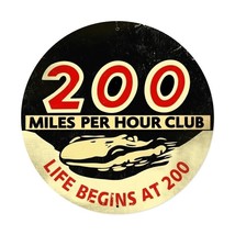 200 MPH Club 42&quot; Round Vintage Metal Sign - $391.05