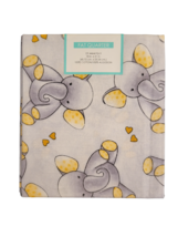 Fabric Fat Quarter 100% Cotton - Gray Elephants - £6.36 GBP