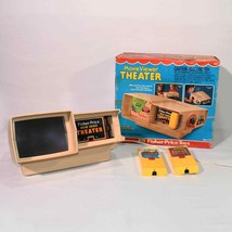 Working Vintage Fisher Price Movie Viewer Theater #463 With Box &amp; 2 Movies 0822! - £59.27 GBP