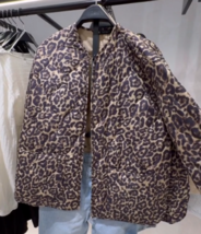 ZARA BNWT 2024. LEOPARD ANIMAL PRINT PADDED QUILTED JACKET COAT. 4391/892 - £50.05 GBP