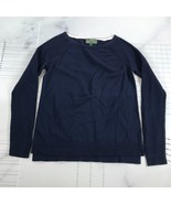 Ralph Lauren Shirt Womens Small Navy Blue Arms Open Mesh Knit Cotton - £16.19 GBP