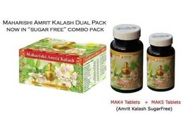 3x Maharishi Amrit Kalash Mak 4&amp;5 Sugar Free Tablets Combo | 3 Pack - £108.97 GBP