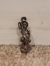 Reed &amp; Barton Bo Peep Silver Plated Charm Pendant for Necklaces Vintage  - $34.99