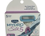 Schick Hydro Silk Razor 4 Replacement Cartridges Ladies New - $15.19