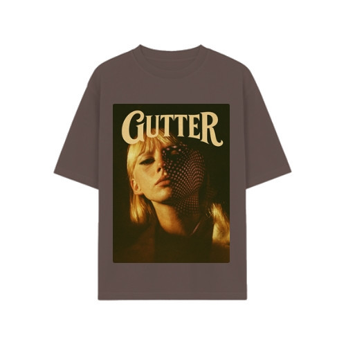 Vintage Gutter T-Shirt Garment-Dyed Drop-Shoulder Tee Size L Oversize 10... - $80.00