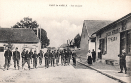 WWI Era French Military Soldiers Rue Du Jard Camp De Mailly Postcard - $14.58