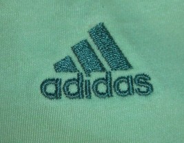 ADIDAS WOMENS MINT GREEN BLUE GREEN SHORT SLEEVE CREWNECK LIGHTWEIGHT SH... - £14.07 GBP