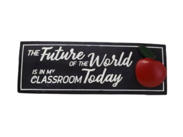 Spoontiques Resin Desk Sign - New - The Future of the World... - £8.78 GBP
