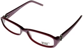 Mont Blanc Rectangular Eyeglasses Frame Women Purple Shiny Violet MB0343 081 - £103.89 GBP