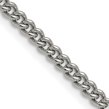 Chisel Stainless Steel Polished 4mm 20 inch Round Curb Chain SRN686 - $29.86