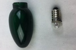 MR.CHRISTMAS LADDER STEPPING SANTA 1 Replacement Bulb Cover Green 1 Ligh... - £15.01 GBP
