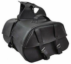 Motorcycle Hold Luggage Medium 2 Strap Rider Saddle Bag by Vance Leather - $99.00