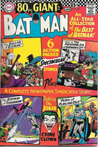 Batman Comic Book #187, DC Comics 1967 FINE+ 80 Page Giant #30 - £42.39 GBP