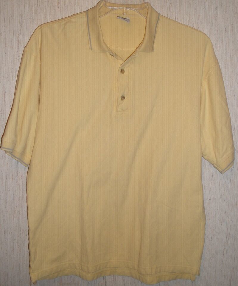 Primary image for EXCELLENT MENS Columbia Sportswear Company S/S YELLOW POLO SHIRT  SIZE M