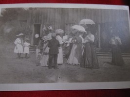 Vintage Postcard Social Function Ladies with Parasoles 1800&#39;s - £6.16 GBP