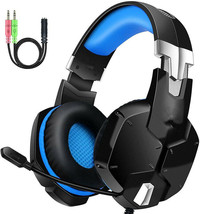 Gaming Headset Compatible With PS4 Xbox One PC PS5 Controller,Noise Cancelling - £15.23 GBP