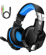 Gaming Headset Compatible With PS4 Xbox One PC PS5 Controller,Noise Canc... - £15.14 GBP