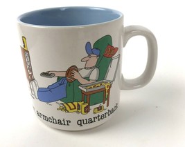 Papel Jim Benton Football Mug MR ARMCHAIR QUARTERBACK Tea Coffee gift fo... - £14.00 GBP