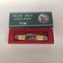 Bear MGC 547 4&quot; Stockman NKCA #1202 3 Blade Pocketknife w/ Box, Made in USA, NOS - £45.37 GBP