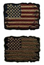 Distressed American USA Flag Vintage Look Patch (2PC Bundle - Hook Fastener -DP - £8.02 GBP