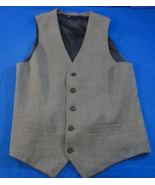 5 BUTTON H&amp;M DESIGNER GRAY SUIT VEST 38R / 38 REGULAR - $485.77 MXN